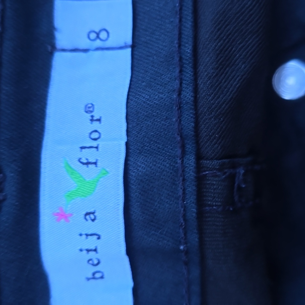 Beija Flor Audrey Slim Ankle Dark blue Pants 8 - Picture 11 of 12